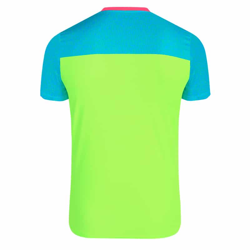 Maglia maniche corte Cube verde fluo uomo