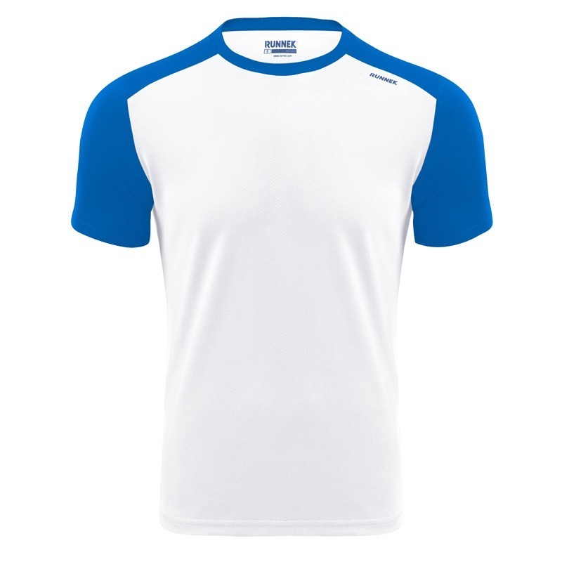 Maglia maniche corte Milos bianco blu uomo