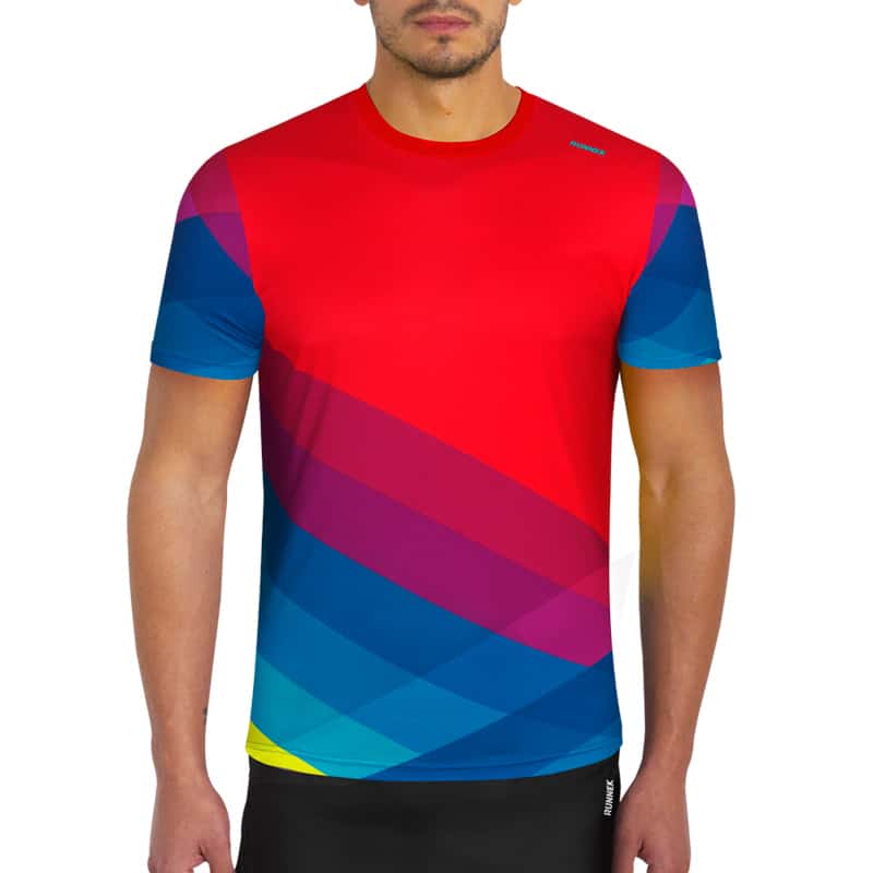 Maglia maniche corte Pure rosso uomo