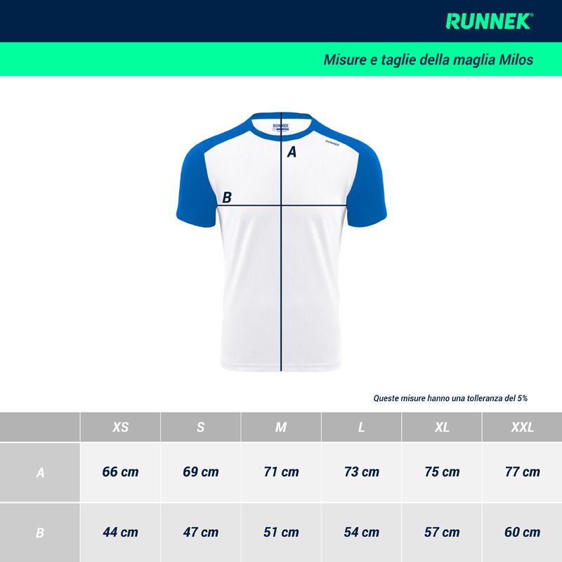 taglie maglia runnek milos uomo