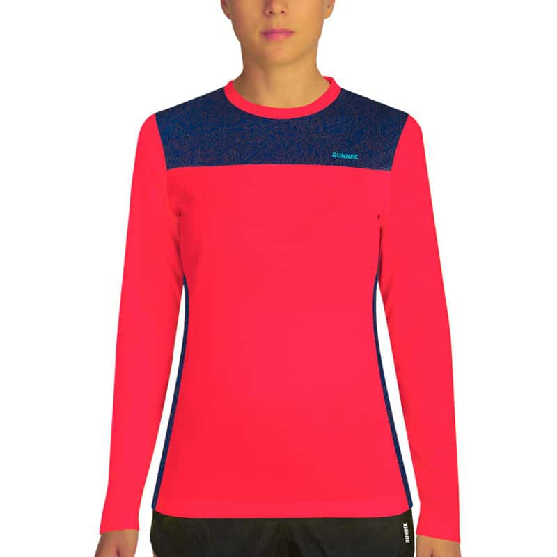 Maglia maniche lunghe Fast Fucsia donna