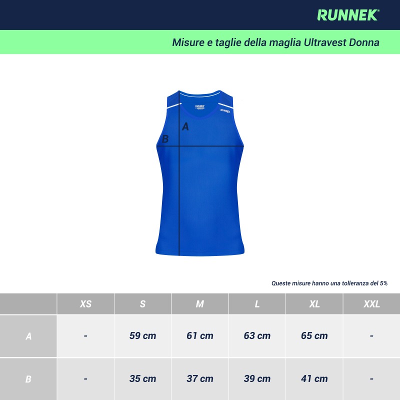 Tallas Ita Ultravest Mujer