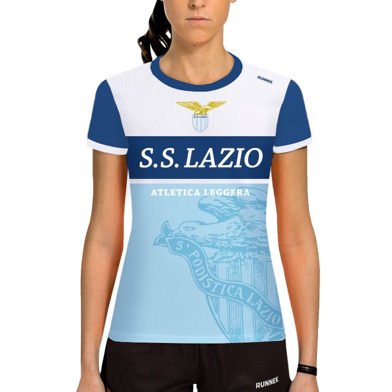 maglia running manica corta da donna per team