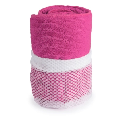 asciugamano in microfibra rosa