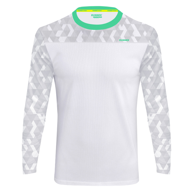 Maglia running manica lunga Runnek Wind Bianca