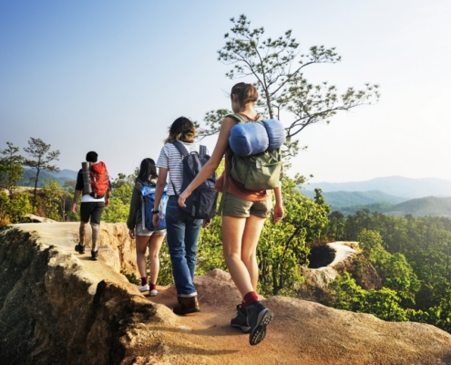 Persone Che Fanno Trekking Toscana