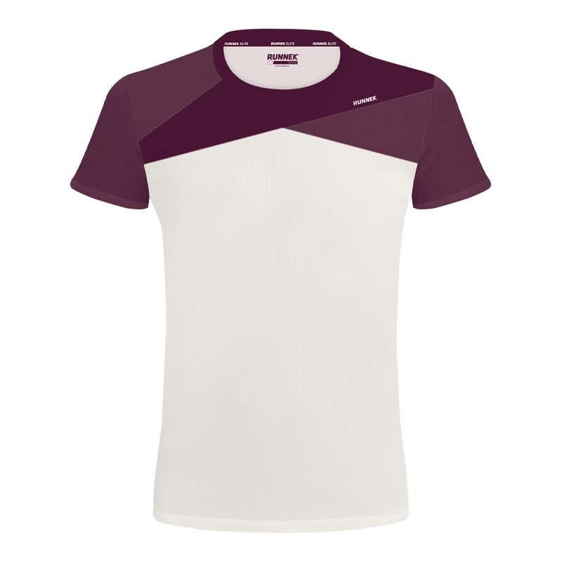 Maglia tecnica Runnek ELITE Beige e bordeaux donna