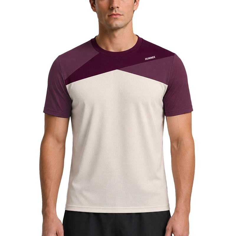 Maglia tecnica Runnek ELITE Beige e bordeaux p